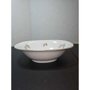 FALLING LEAVES Edelstein made in Bavaria Germany Serving Bowl Vintage Gold Trim